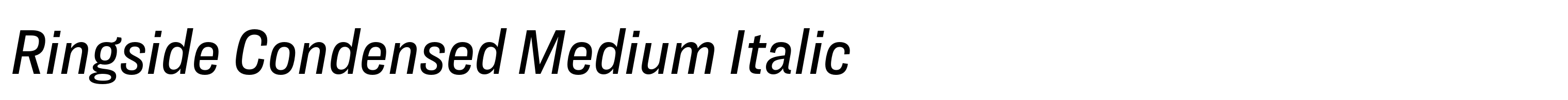 Ringside Condensed Medium Italic